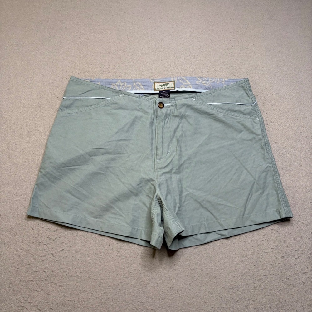 Horny Toad Shorts Womens 10 Cotton Blend Hiking Outdoor Gorpcore Herringbone